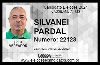 Candidato SILVANEI PARDAL 2024 - CASSILÂNDIA - Eleições