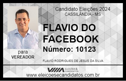 Candidato FLAVIO DO FACEBOOK 2024 - CASSILÂNDIA - Eleições