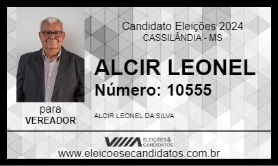 Candidato ALCIR LEONEL 2024 - CASSILÂNDIA - Eleições