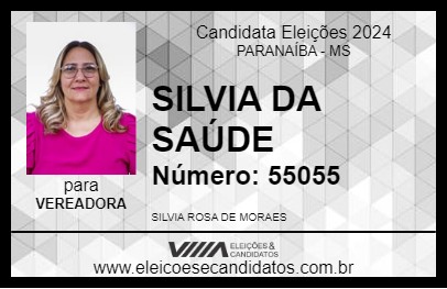 Candidato SILVIA ROSA 2024 - PARANAÍBA - Eleições