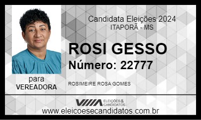 Candidato ROSI GESSO 2024 - ITAPORÃ - Eleições