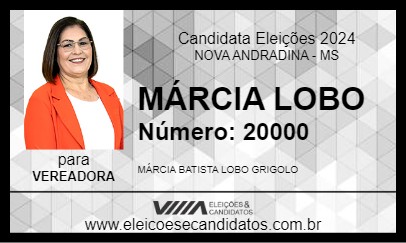 Candidato MÁRCIA LOBO 2024 - NOVA ANDRADINA - Eleições