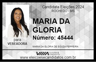 Candidato MARIA DA GLORIA 2024 - ROCHEDO - Eleições