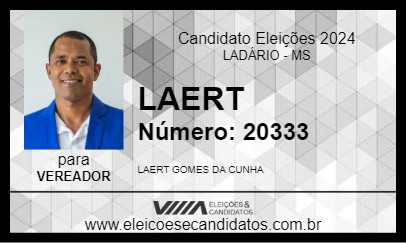 Candidato LAERT 2024 - LADÁRIO - Eleições