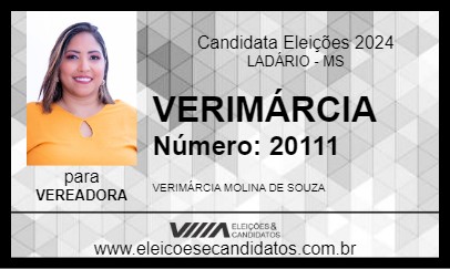 Candidato VERIMÁRCIA 2024 - LADÁRIO - Eleições