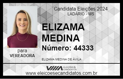 Candidato ELIZAMA MEDINA 2024 - LADÁRIO - Eleições