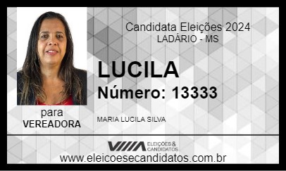 Candidato LUCILA 2024 - LADÁRIO - Eleições