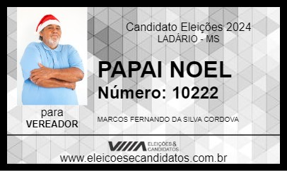 Candidato PAPAI NOEL 2024 - LADÁRIO - Eleições