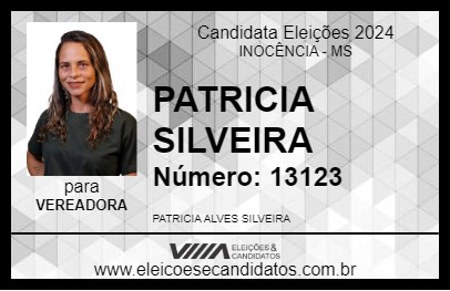 Candidato PATRICIA SILVEIRA 2024 - INOCÊNCIA - Eleições