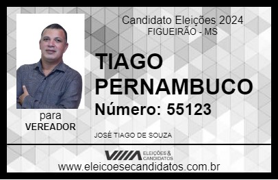 Candidato TIAGO PERNAMBUCO 2024 - FIGUEIRÃO - Eleições