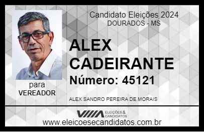 Candidato ALEX CADEIRANTE 2024 - DOURADOS - Eleições