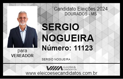 Candidato SERGIO NOGUEIRA 2024 - DOURADOS - Eleições