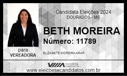 Candidato BETH MOREIRA 2024 - DOURADOS - Eleições