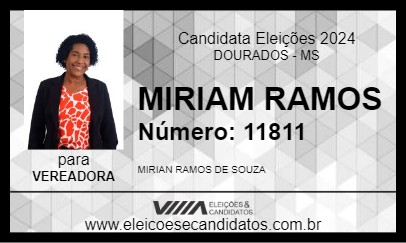 Candidato MIRIAN RAMOS 2024 - DOURADOS - Eleições