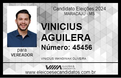 Candidato VINICIUS AGUILERA 2024 - MARACAJU - Eleições