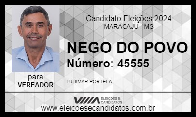 Candidato NEGO DO POVO 2024 - MARACAJU - Eleições