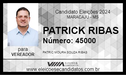 Candidato PATRICK RIBAS 2024 - MARACAJU - Eleições