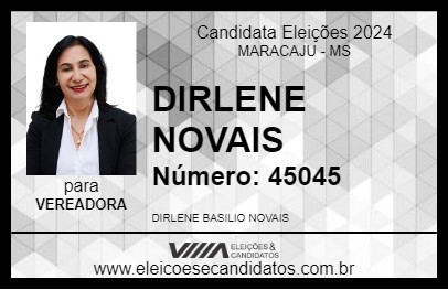 Candidato DIRLENE NOVAIS 2024 - MARACAJU - Eleições