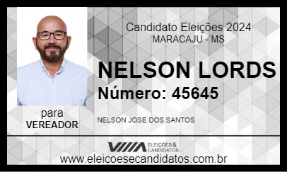 Candidato NELSON LORDS 2024 - MARACAJU - Eleições