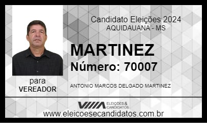 Candidato MARTINEZ 2024 - AQUIDAUANA - Eleições