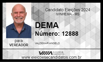 Candidato DEMA 2024 - IVINHEMA - Eleições