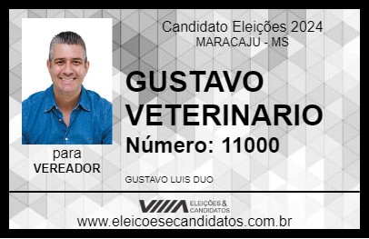 Candidato GUSTAVO VETERINARIO 2024 - MARACAJU - Eleições