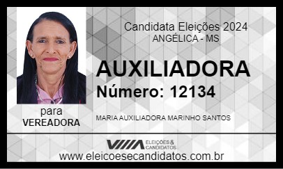 Candidato AUXILIADORA 2024 - ANGÉLICA - Eleições