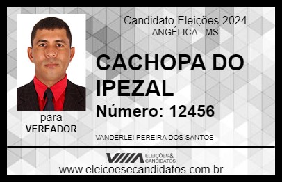 Candidato CACHOPA DO IPEZAL 2024 - ANGÉLICA - Eleições