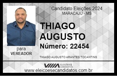 Candidato THIAGO AUGUSTO 2024 - MARACAJU - Eleições