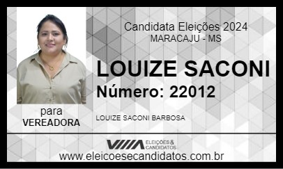 Candidato LOUIZE SACONI 2024 - MARACAJU - Eleições