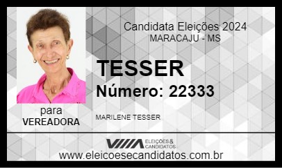 Candidato TESSER 2024 - MARACAJU - Eleições