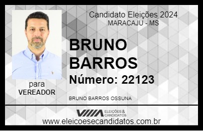 Candidato BRUNO BARROS 2024 - MARACAJU - Eleições