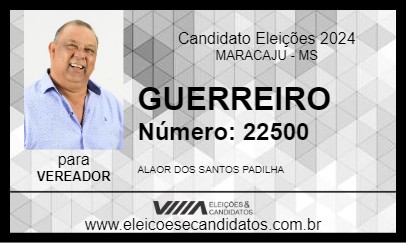 Candidato GUERREIRO 2024 - MARACAJU - Eleições