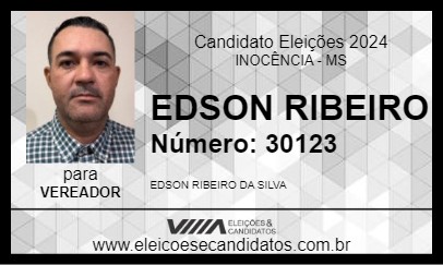 Candidato EDSON RIBEIRO 2024 - INOCÊNCIA - Eleições