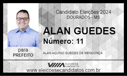 Candidato ALAN GUEDES 2024 - DOURADOS - Eleições