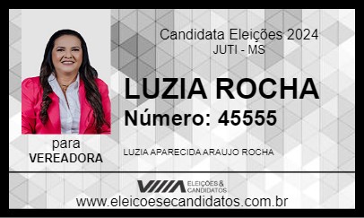 Candidato LUZIA ROCHA 2024 - JUTI - Eleições