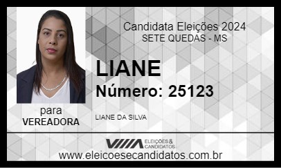 Candidato LIANE 2024 - SETE QUEDAS - Eleições