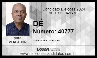 Candidato DÉ 2024 - SETE QUEDAS - Eleições