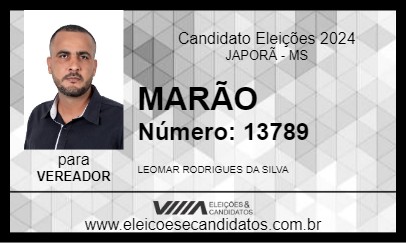 Candidato MARÃO 2024 - JAPORÃ - Eleições