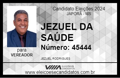 Candidato JEZUEL DA SAÚDE 2024 - JAPORÃ - Eleições