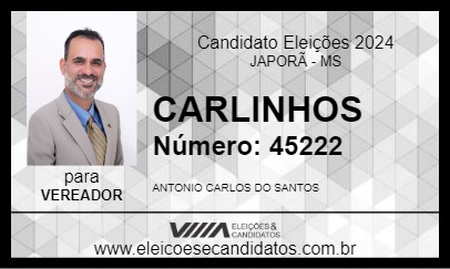 Candidato CARLINHOS 2024 - JAPORÃ - Eleições