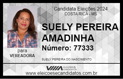 Candidato SUELY PEREIRA AMADINHA 2024 - COSTA RICA - Eleições