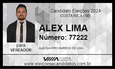 Candidato ALEX LIMA 2024 - COSTA RICA - Eleições