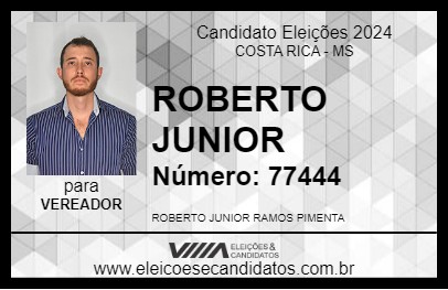 Candidato ROBERTO JUNIOR 2024 - COSTA RICA - Eleições