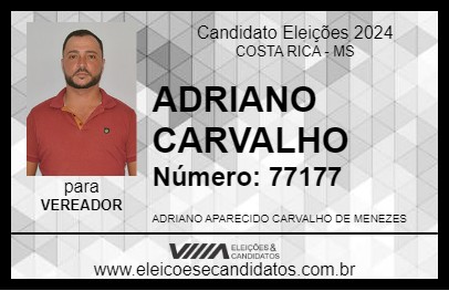 Candidato ADRIANO CARVALHO 2024 - COSTA RICA - Eleições