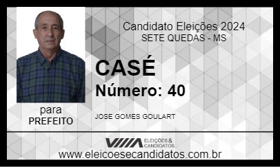 Candidato CASÉ 2024 - SETE QUEDAS - Eleições