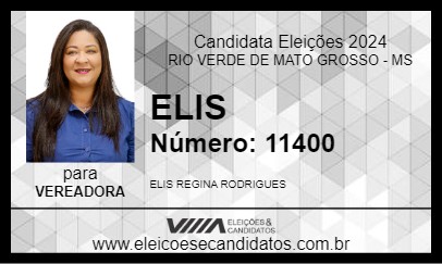 Candidato ELIS 2024 - RIO VERDE DE MATO GROSSO - Eleições