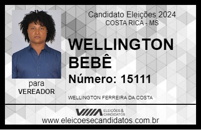 Candidato WELLINGTON BEBÊ 2024 - COSTA RICA - Eleições