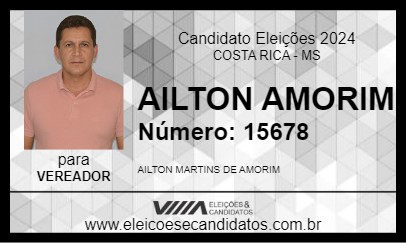 Candidato AILTON AMORIM 2024 - COSTA RICA - Eleições