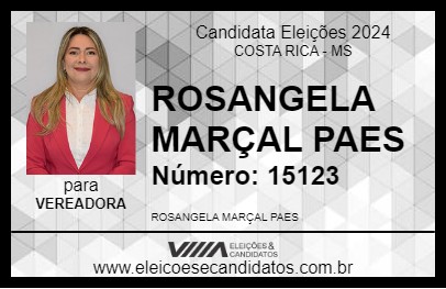 Candidato ROSANGELA MARÇAL 2024 - COSTA RICA - Eleições